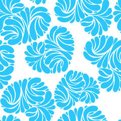 seamless pattern, abstract heart with ornament, pattern for wallpaper and fabric, wrapping paper, wedding design