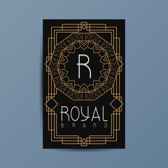 Luxury premium poster design template