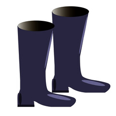 rubber boots, light blue rubber boots, blue rubber boots under the rain, autumn boots, boots, illustrator, illustration, beautiful blue rubber boots, blue rubber boots vector, beautiful boots, blue bo