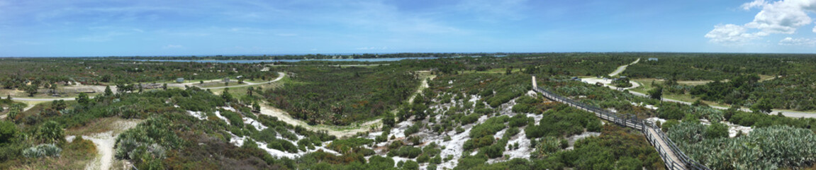 View from Hobe Mountain in Jonathan Dickinson State Park in Florida