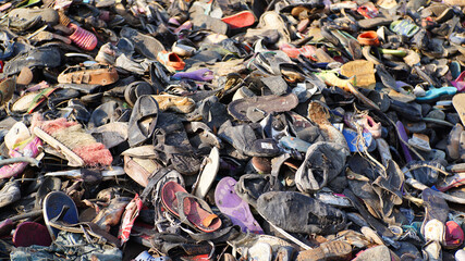 bunch of slipper waste