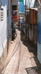 Fototapeta premium Narrow lane in Nha Trang Vietnam