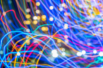 Colorful light track light spot abstract background