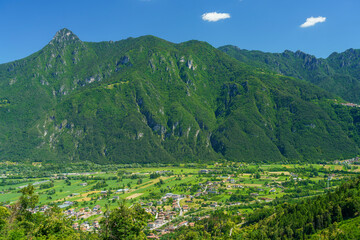 Fototapeta na wymiar Caffaro valley in Brescia province