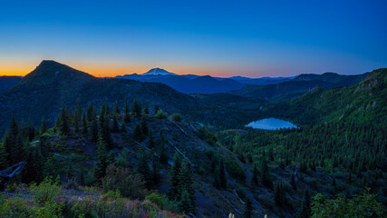 Above Meta Lake At Dawn, East Side of Mount Saint Helens