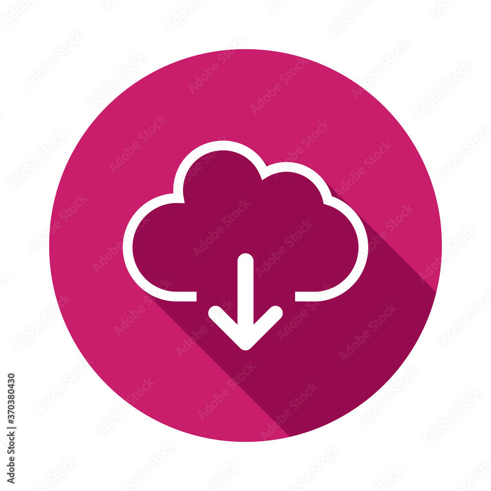 Poster download files icons vector for web site or application. simple