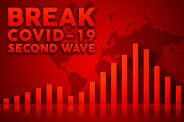 Covid-19 or pandemic info graphic.