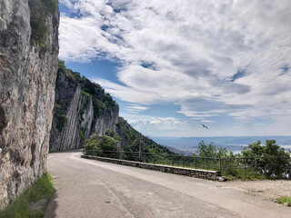 a street near the cliff