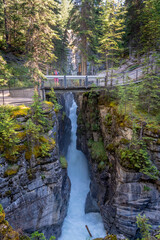 View of Maligne Canyon in Jasper National Park
