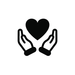 Charity and donation icons. Help and safe life vector collection