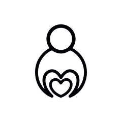 Charity and donation icons. Help and safe life vector collection