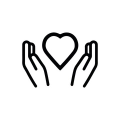 Charity and donation icons. Help and safe life vector collection