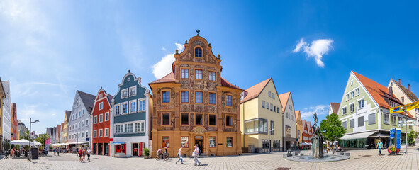 Panorama, Altstadt, Ellwangen, Deutschland 