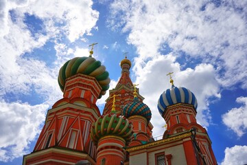 Fototapeta na wymiar St basil cathedral in moscow russia