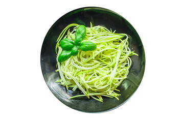 zucchini spaghetti salad vegetable snack natural product
ingredient food background top view copy space for text organic eating healthy keto or paleo diet raw