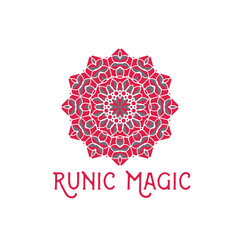 Oriental Geometric Circular Symbol