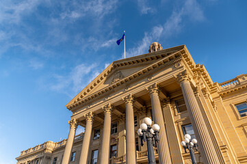 The Alberta Legislature building in Edmonton Alberta. 