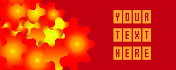 Obraz premium fire text on a red background