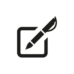 Sign up icon on white background.