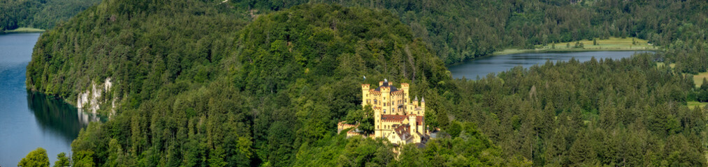 Das Schloss Hohenschwangau in Bayern