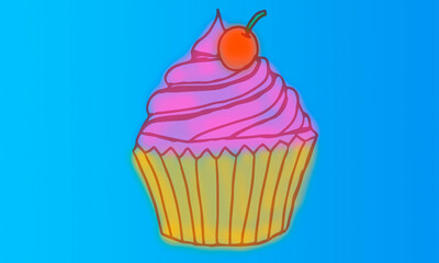 cupcake illustration