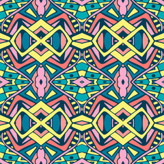 Tribal vintage abstract geometric ethnic seamless pattern ornamental
