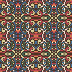Tribal vintage abstract geometric ethnic seamless pattern ornamental
