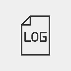 File icon isolated on background. Document symbol modern, simple, vector, icon for website design, mobile app, ui. Vector Illustration