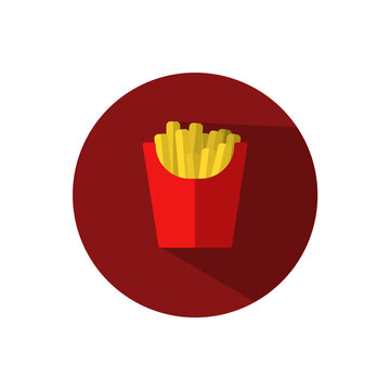 Flat design french fries