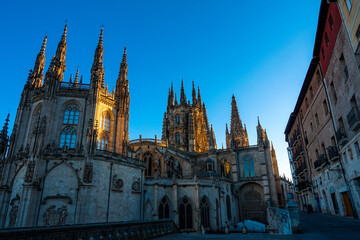 Cathedral of Santa Maria, Burgos, Castilla, Spain. - a landmark on the Camino de Santiago
