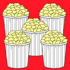 popcorn in a bucket