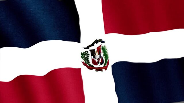 Dominican Republic. State flag of the country