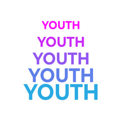 Design for celebrating International youth day event. August 12.