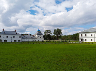 Fototapeta na wymiar Konevsky Monastery on the Konevets island