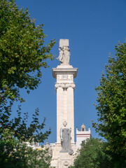 Monument to the Constitution of 1812. in Cadiz, Andalusia. Spain. Europe. July 13, 2020
