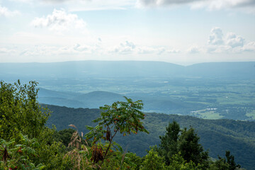 mountain landscape with clouds