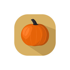 Flat design pumpkin