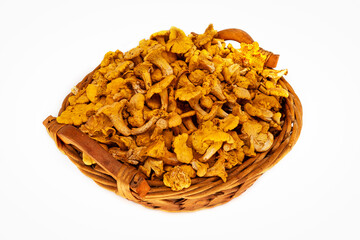 Echter Pfifferling Im Korb