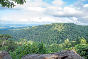 mountain landscape with blue sky