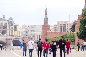 Moscow Red Square August 2020. Editorial