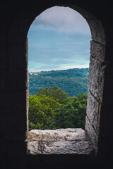 view from the window of the castle