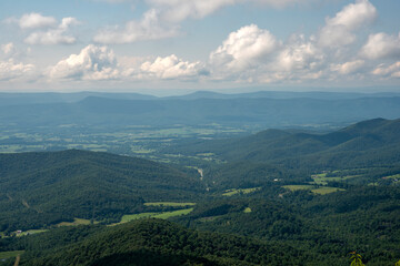 mountain landscape with clouds