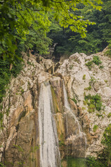 waterfall in the mountains