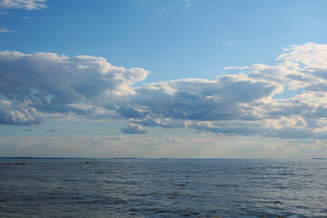 clouds over the sea
