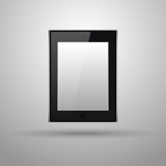 Tablet pc vector illustration. Tablet with a light screen.