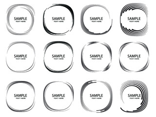 Lines in Circle Form . Spiral Vector Illustration .Technology round. Wave Logo . Design element . Abstract Geometric shape .