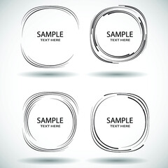 Lines in Circle Form . Spiral Vector Illustration .Technology round. Wave Logo . Design element . Abstract Geometric shape .