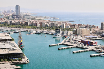 Fototapeta na wymiar Port of Barcelona Spain