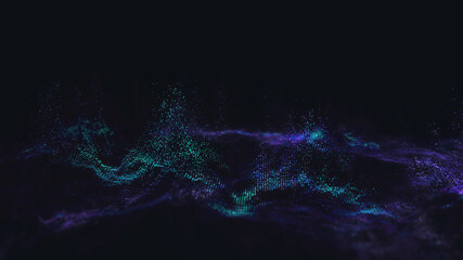 Abstract wave colorful background