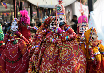 Hand made puppets called kathputli in inda. It is the piece of tradition in state of Rajasthan...